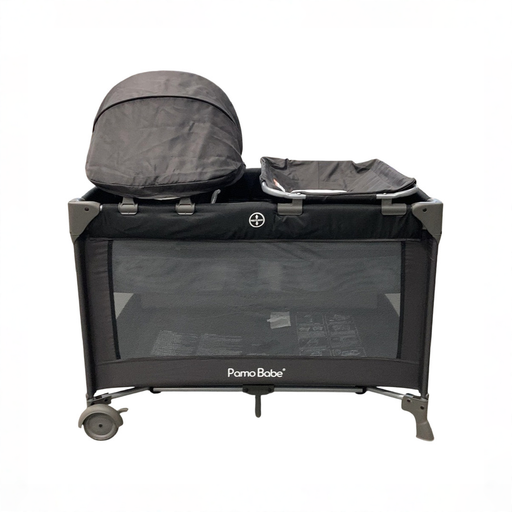 Shop Pamo Babe Magic Fold One-Step Baby Playard with Bassinet & Changing Table, Black at GoodBuy Gear