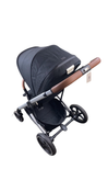Shop Cybex Balios S Lux Stroller, 2020, Deep Black, Silver with Brown Leather at GoodBuy Gear