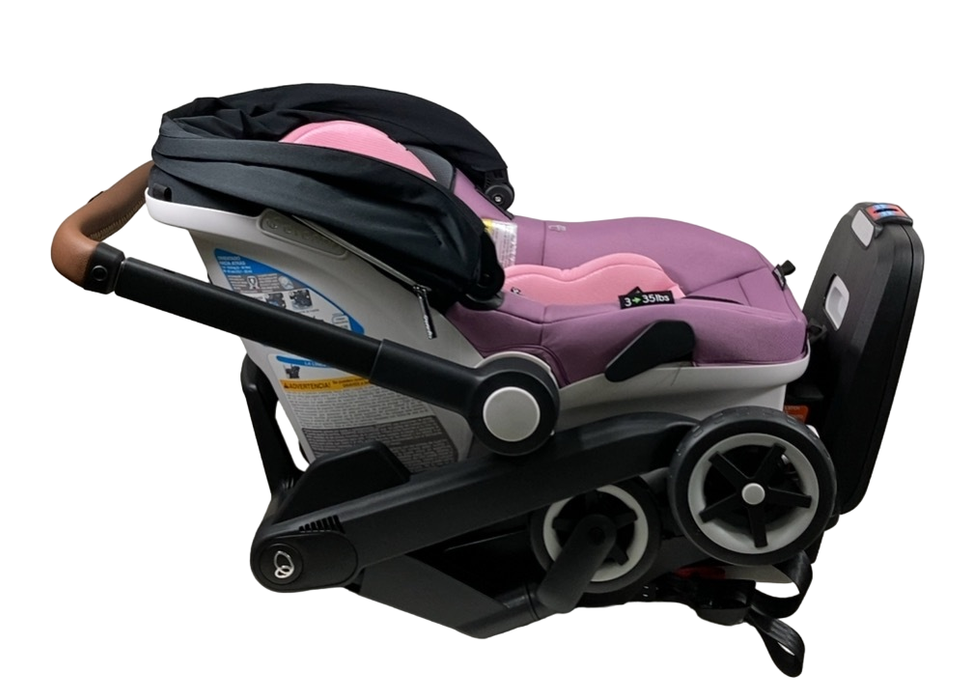Shop Evenflo Gold Shyft Dual Ride Infant Car Seat Stroller Combo, 2024, Opal Pink, with Carryall Storage and Extended Canopy at GoodBuy Gear
