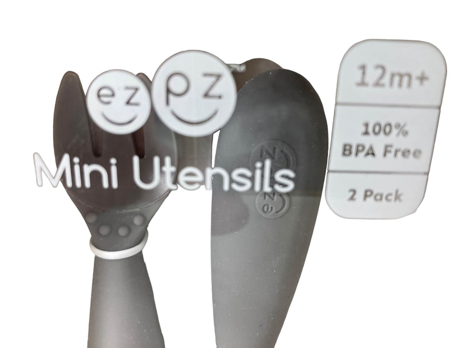 Shop ezpz Mini Utensils, Gray at GoodBuy Gear