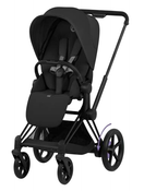 Shop Cybex E-PRIAM Electric Stroller, 2024, Matt Black, Sepia Black, with Battery at GoodBuy Gear