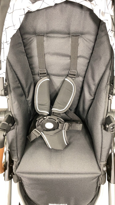 Shop Mockingbird Single to Double 2.0 Stroller, 2024, Black, Silver With Penny Leather, Windowpane at GoodBuy Gear