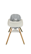 Shop Lalo High Chair with Infant Kit, Coconut, Grey, Natural Wood at GoodBuy Gear