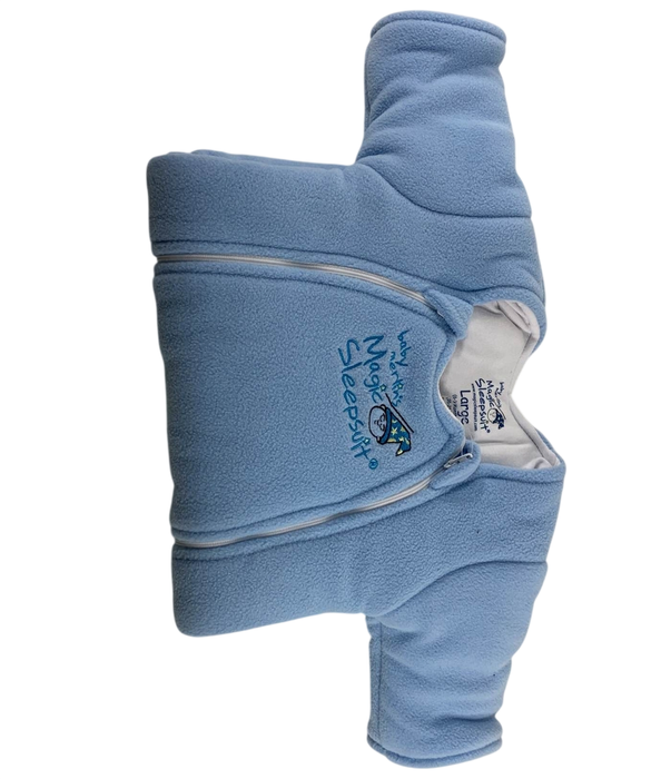 Shop Baby Merlin's Magic Sleepsuit, Blue, Fleece, Large 6-9 Months at GoodBuy Gear