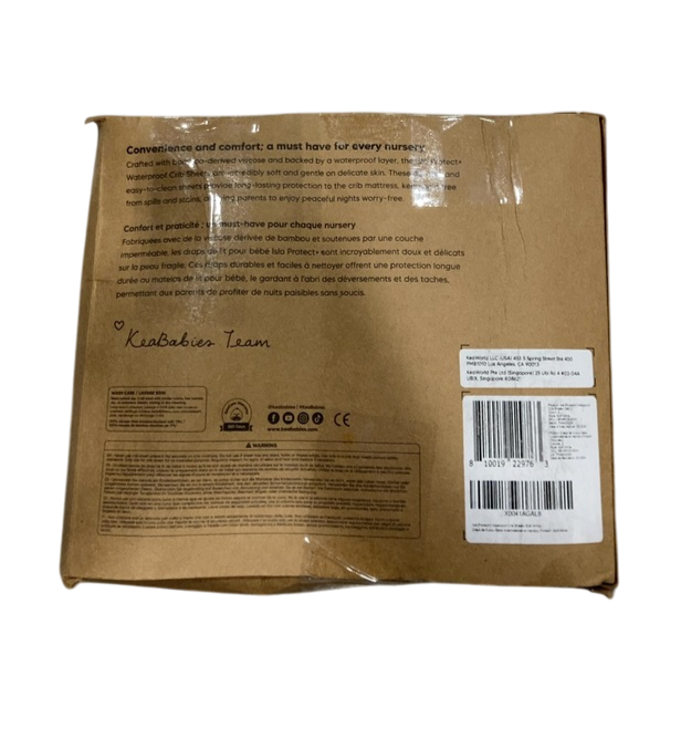 Shop KeaBabies Isla Protect+ Waterproof Baby Crib Sheets 2 Pack, Soft White at GoodBuy Gear