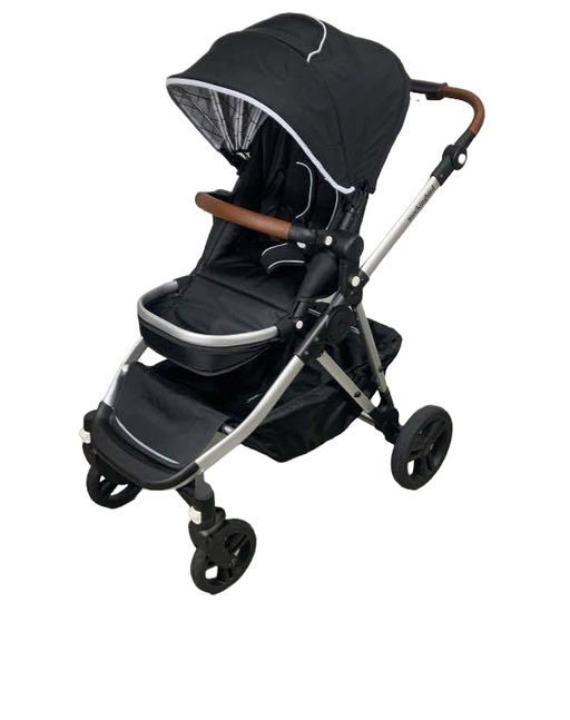 used Mockingbird Single to Double Stroller, Silver with Penny Leather, Black , 2023, Windowpane