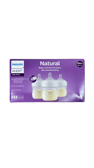 Shop Philips Avent Natural Baby Bottles, 3 Pack, 4oz, Clear at GoodBuy Gear