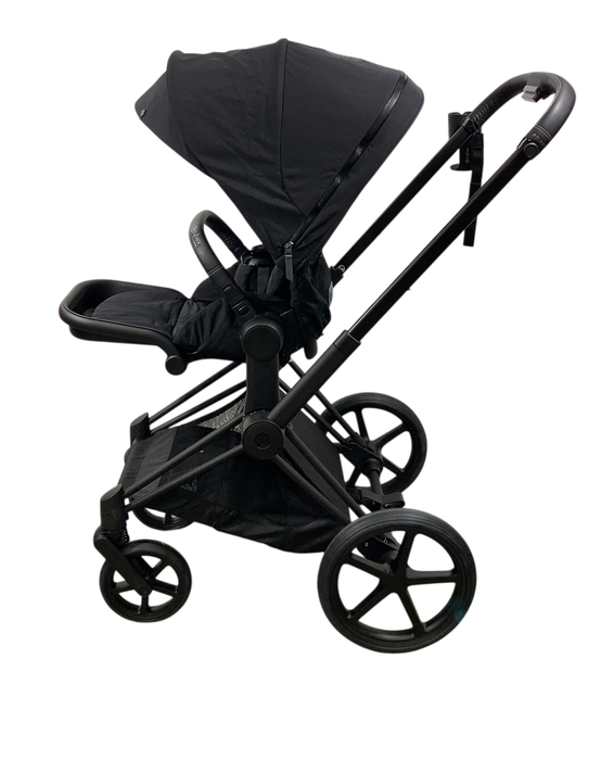 Shop Cybex Priam4 Stroller, 2022, Deep Black, Matt Black at GoodBuy Gear
