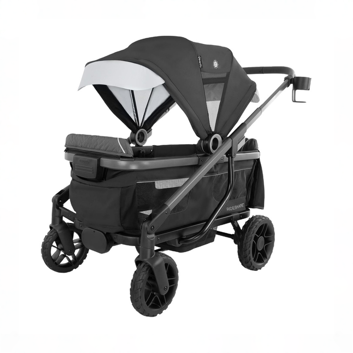 Shop Evenflo Shyft Rideshare All-Terrain Performance Stroller Wagon, 2023, Sterling Black at GoodBuy Gear