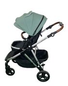 secondhand Mockingbird Single to Double 2.0 Stroller, Silver with Penny Leather, Watercolor Drops, Sage, 2023