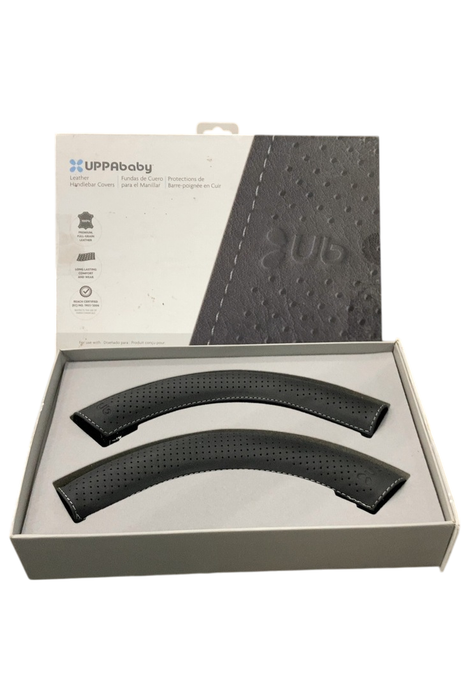 Shop UPPAbaby 2015+ VISTA Leather Handlebar Covers, Black at GoodBuy Gear