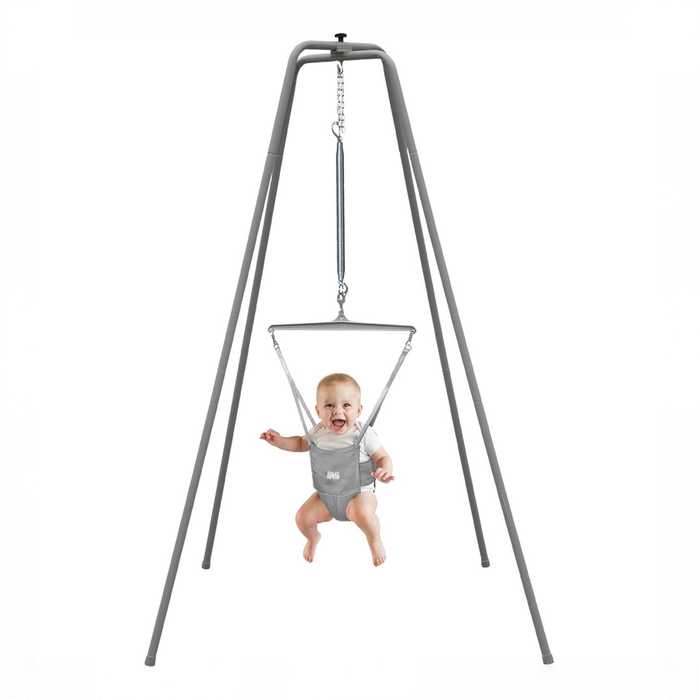 Shop Jolly Jumper Baby Jumper Elite With Super Stand, Black at GoodBuy Gear