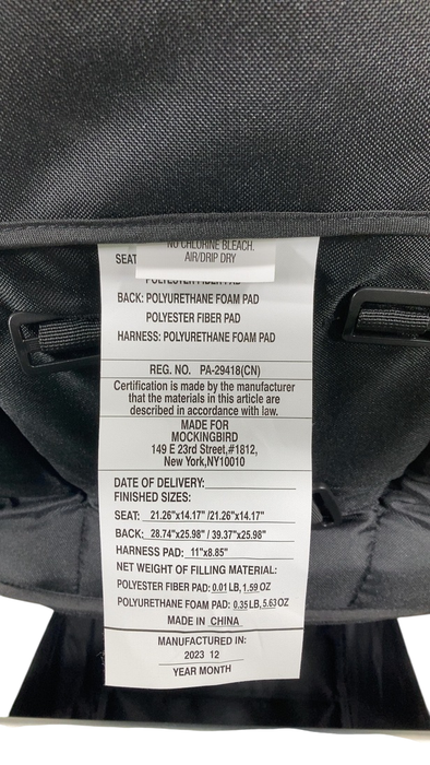 Shop Mockingbird Single to Double 2.0 Stroller, 2024, Black, Silver With Penny Leather, Watercolor Drops at GoodBuy Gear