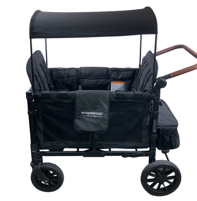 Shop Wonderfold W4 Luxe Quad Stroller Wagon, 2021, Charcoal Grey with Black Frame at GoodBuy Gear