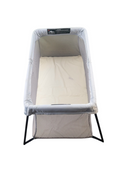 Shop BabyBjorn Travel Crib Light Bundle with Fitted Sheet, Silver at GoodBuy Gear