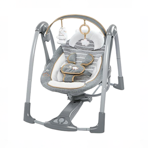 Shop Ingenuity Every Season Swing 'n Go Portable Swing, Bella Teddy at GoodBuy Gear