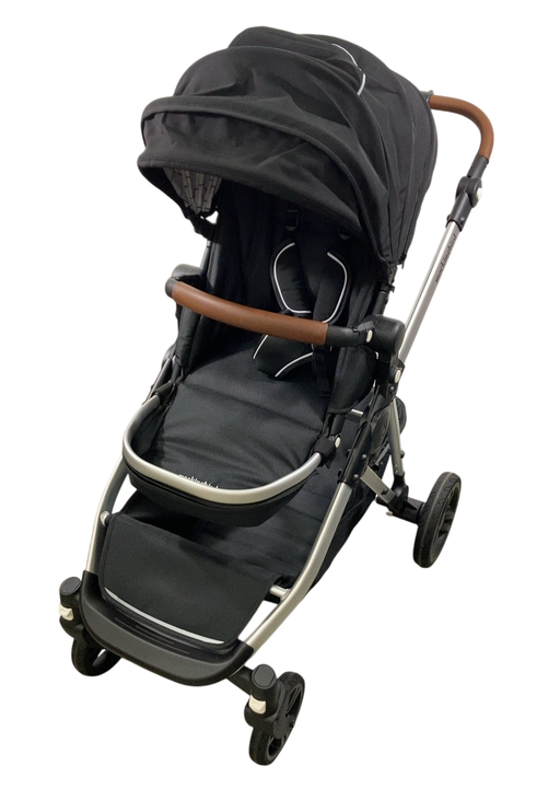 Shop Mockingbird Single to Double 2.0 Stroller, 2024, Black, Silver With Penny Leather, Windowpane at GoodBuy Gear
