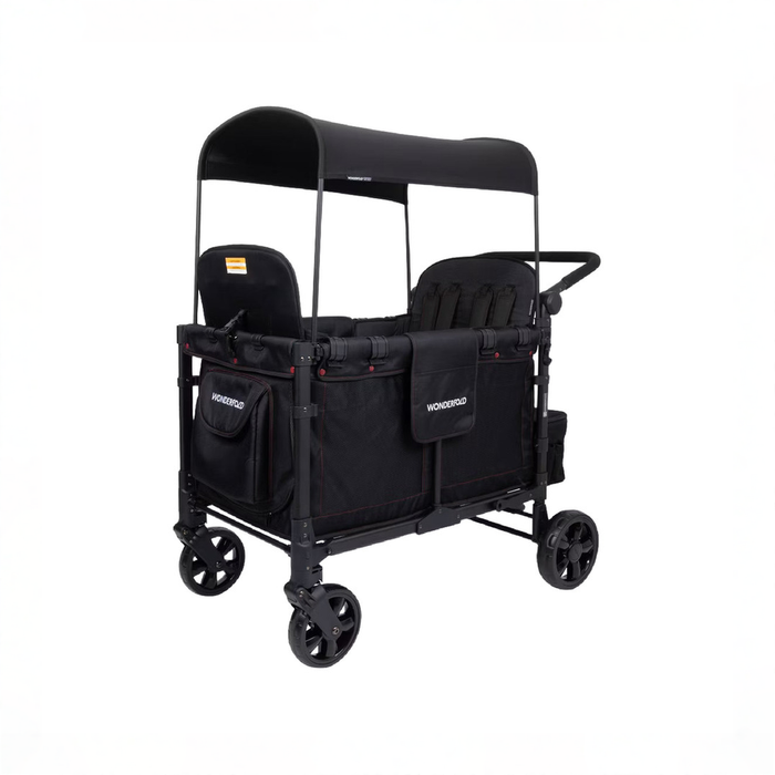 Shop Wonderfold W4 Luxe Pro Stroller Wagon, 2025, Jet Black at GoodBuy Gear