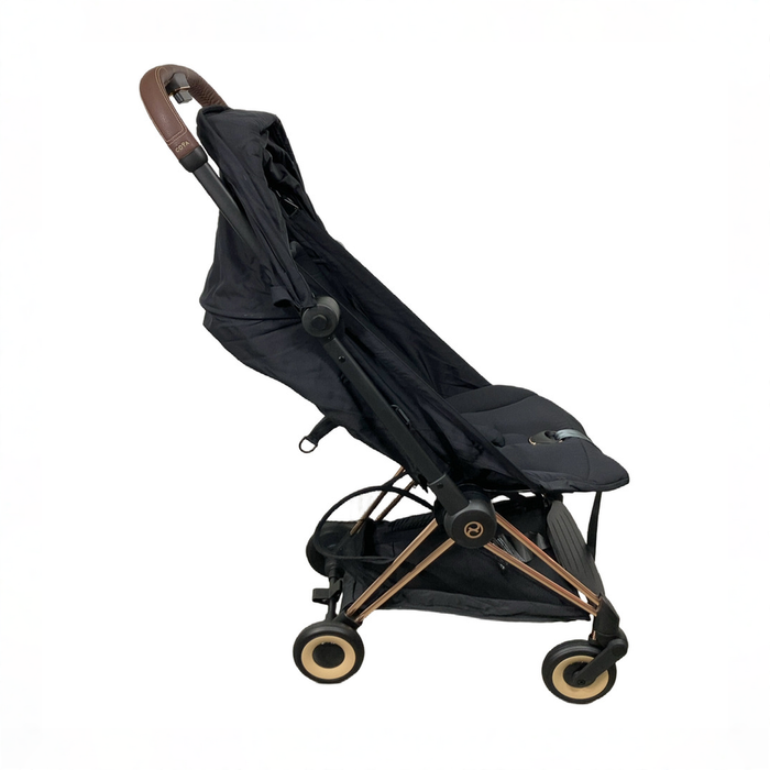 Shop Cybex Coya Stroller, 2024, Rose Gold, Sepia Black at GoodBuy Gear