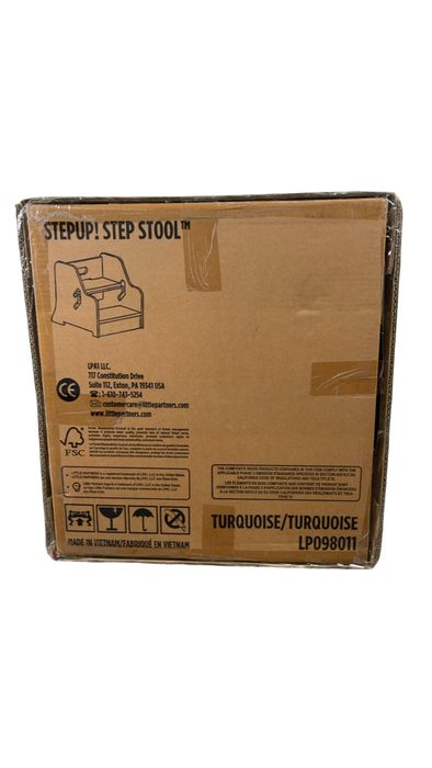 Shop Little Partners Toddler Step Up Stool, Turquoise at GoodBuy Gear