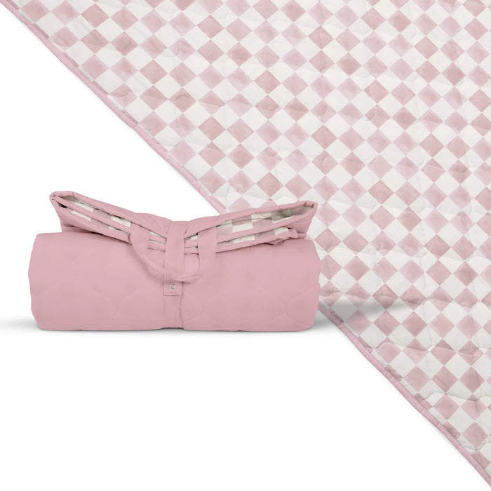 Toki Kids Picnic Blanket, Checker Gumdrop, 60 x 84