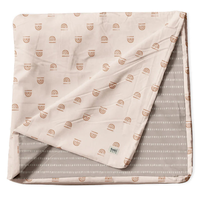 Shop Toki Kids Mega Mat Cover 55"x55", Rainbow Peach at GoodBuy Gear