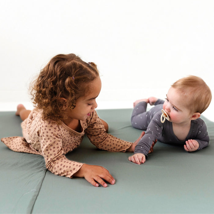 Toki Mats Padded Play Mat, Sage Jersey Mat