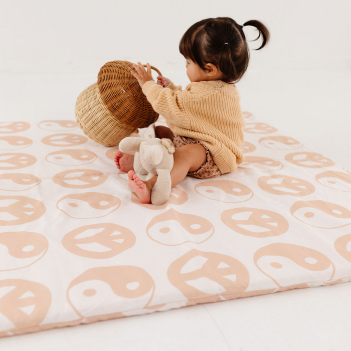 Toki Mats Padded Play Mat Cover, Yin Yang, Multiple Sizes