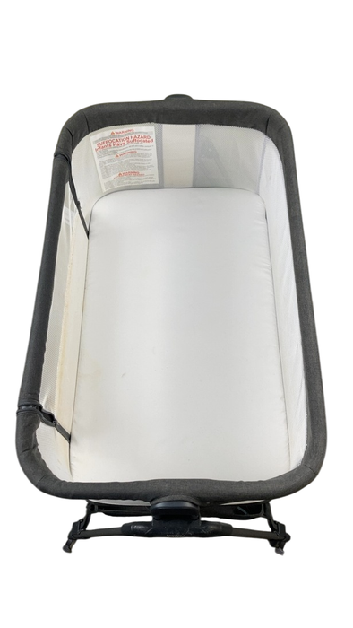 Shop Baby Joy Easy Folding Portable Baby Crib with 7 Adjustable Heights, Black at GoodBuy Gear