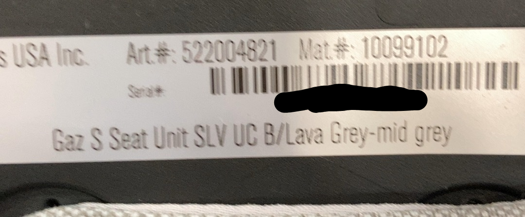 Shop Cybex Gazelle S Seat Unit, Black Frame, Lava Grey at GoodBuy Gear