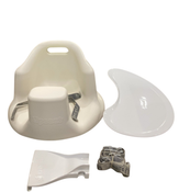 Shop Upseat Baby Floor & Booster Seat with Tray, Coconut (White) at GoodBuy Gear