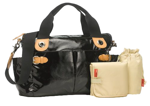 StorkSak Kate Patent Diaper Bag