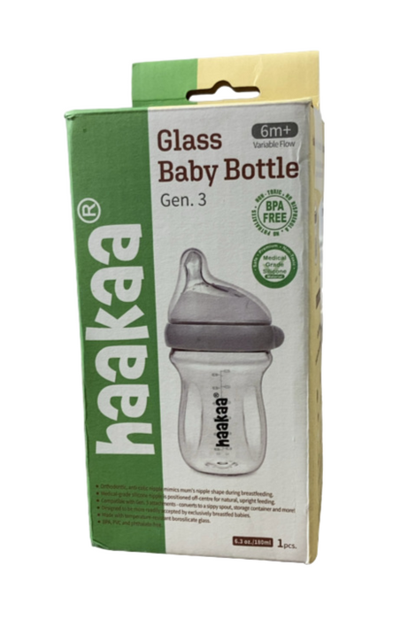 Shop Haakaa Glass Bottle, 1 pack, 3 oz at GoodBuy Gear
