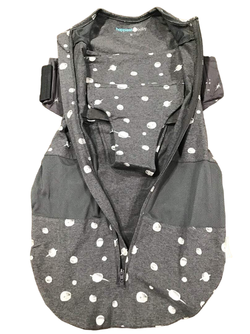 secondhand Happiest Baby SNOO Sack, Medium (12-18 lbs), Charcoal Planets