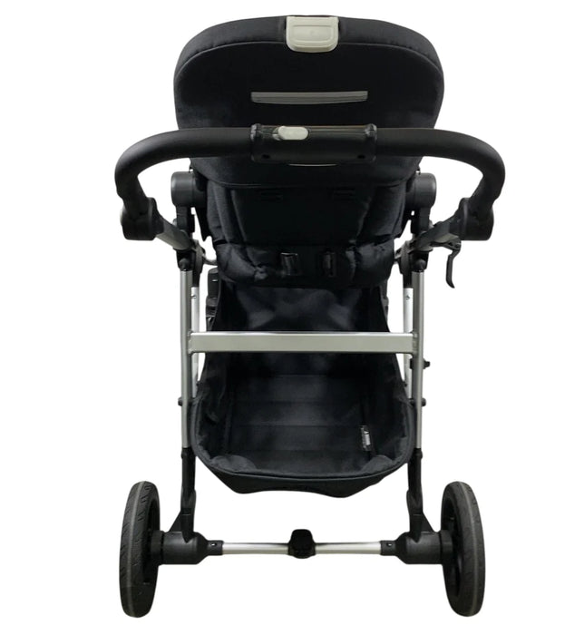 Mockingbird Single to Double 2.0 Stroller, 2025, No Canopy, No Canopy, Silver With Black Leather