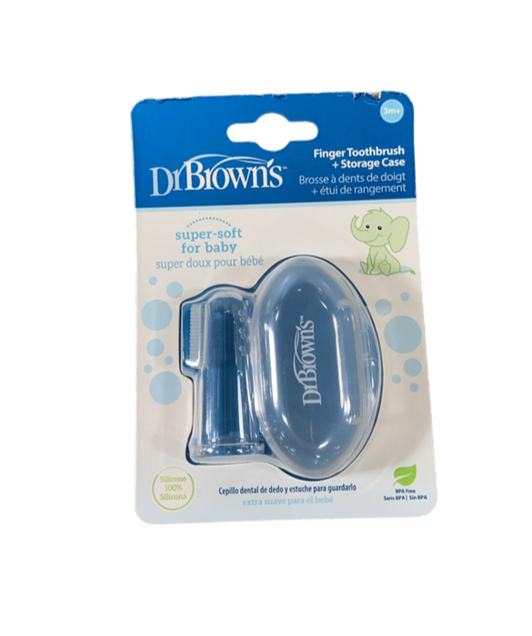 Shop Dr. Brown's Silicone Finger ToothBrush And Storage Case, Clear, 1 pack at GoodBuy Gear