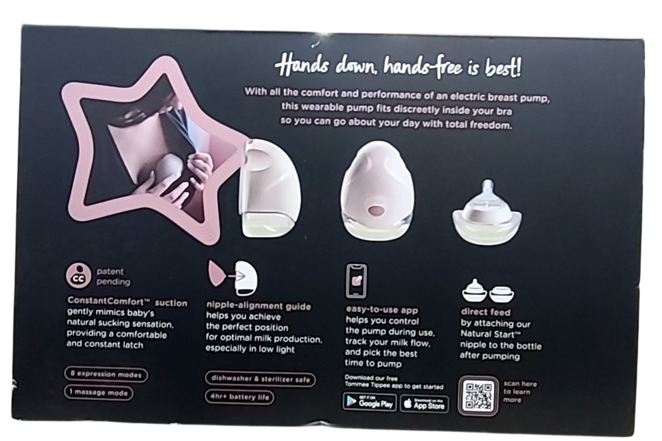 Shop Tommee Tippee Made For Me Wearable Breast Pump, Double, White at GoodBuy Gear