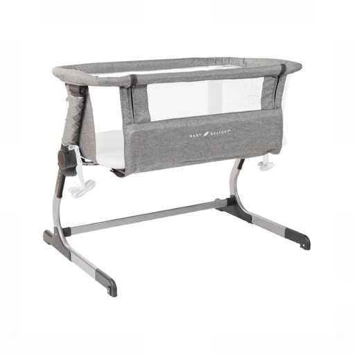 Shop Baby Delight Beside Me Dreamer Bassinet & Bedside Sleeper, Charcoal Tweed at GoodBuy Gear
