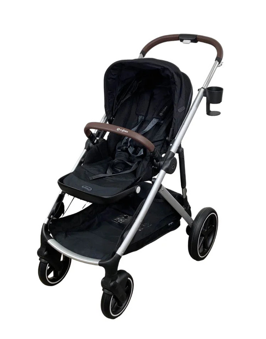 Cybex Gazelle S Modular Stroller, Moon Black, Silver Frame, 2025