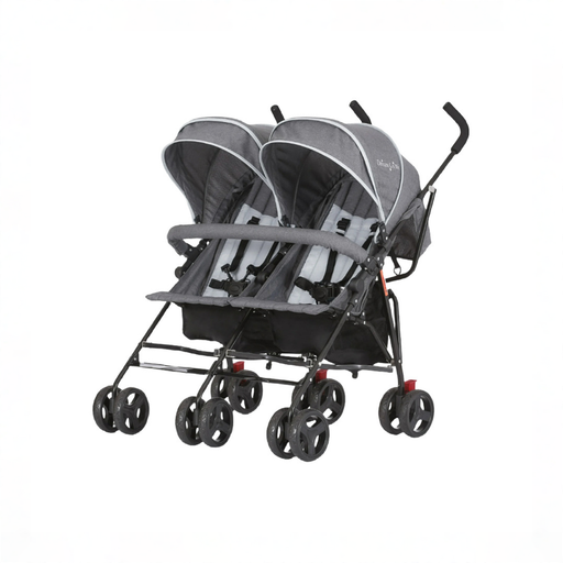 Shop Dream On Me Volgo Twin Umbrella Stroller, Dark and Light Grey at GoodBuy Gear