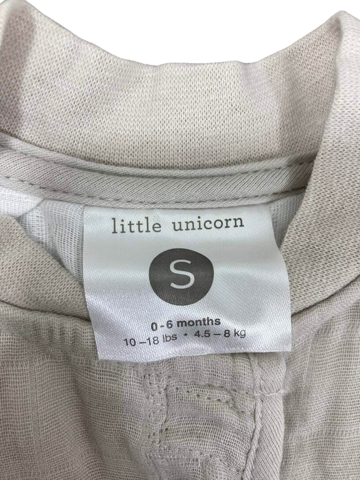 Shop Little Unicorn Cotton Muslin Sleep Bag, Small, Quilted, Grey Stripe at GoodBuy Gear