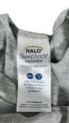 Shop Halo SleepSack Swaddle, Heather Gray, Newborn at GoodBuy Gear