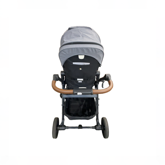 Shop DRAFT - Mockingbird Single to Double 2.0 Stroller, 2025, Black With Penny Leather, Heather grey, Solid Grey at GoodBuy Gear