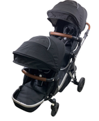 Shop Mockingbird Single to Double 2.0 Stroller with 2nd Seat, Black, Windowpane, Silver With Penny Leather, 2024 at GoodBuy Gear