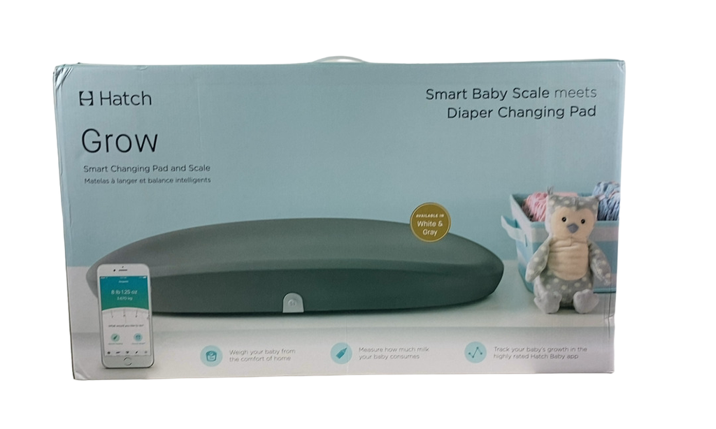 Hatch Grow Smart Changing Pad, Grey - Main Image