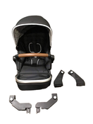 used Mockingbird 2nd Seat Kit with Extendable Canopy, 2023, Black, Windowpane, Silver with Penny Leather