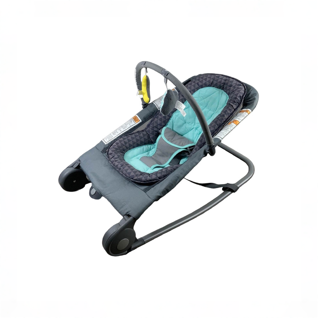 Summer Infant 2-in-1 Baby Bouncer And Rocker Duo, Gray and Teal