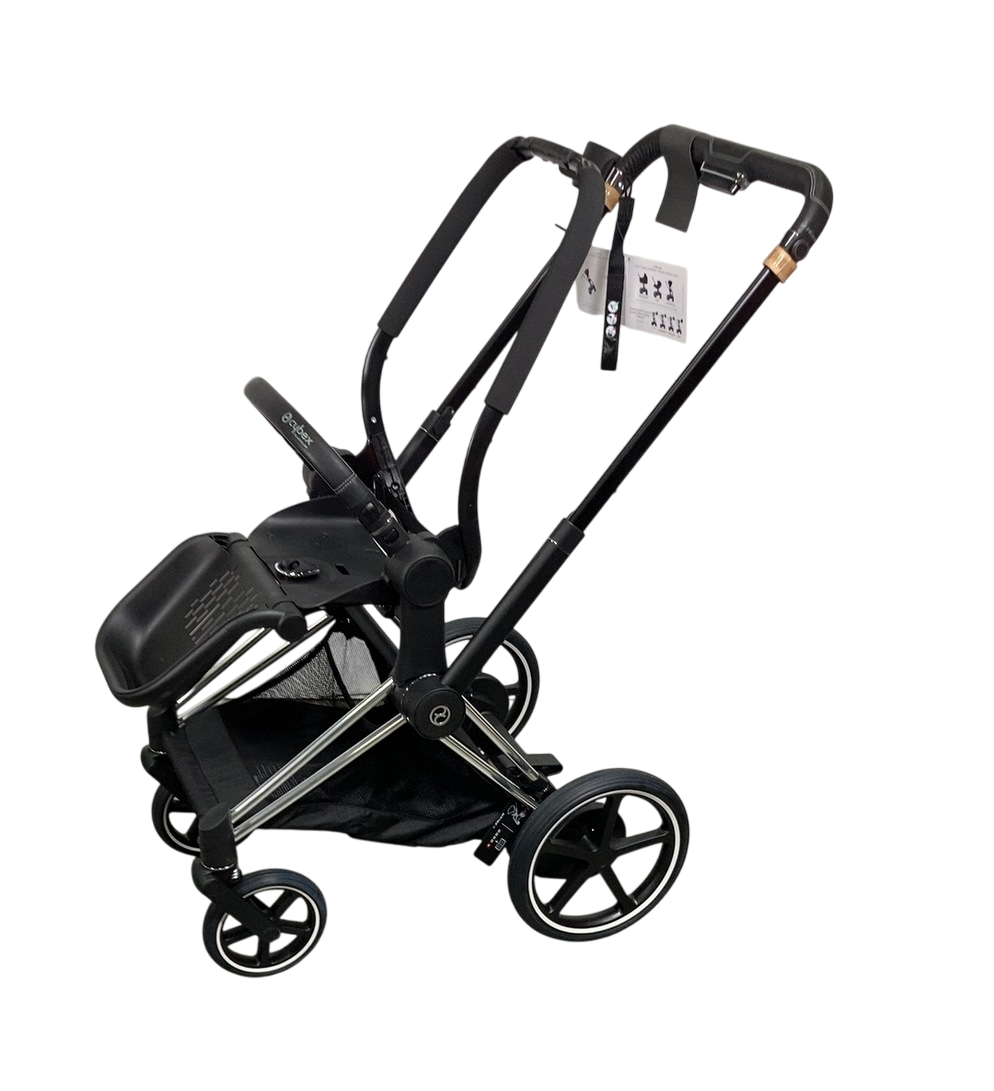cybex e priam 2021 Cybex E-PRIAM Stroller Frame Only, 2021, Chrome With Black Details, with Battery