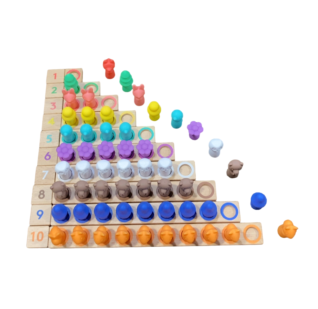 Lovevery Montessori Math Bars And Number Tiles With Counters — GoodBuy Gear