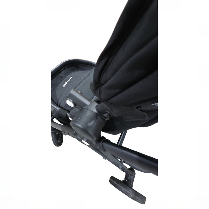 Shop Mockingbird Single to Double 3.0 Stroller, 2025, Charcoal with Penny Leather, Solid Black at GoodBuy Gear